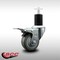 Service Caster 3'' SS Gray Poly Swivel 1-3/4'' Expanding Stem Caster Total Lock Brake SCC-SSEXTTL20S314-PPUB-134 - alternate 2